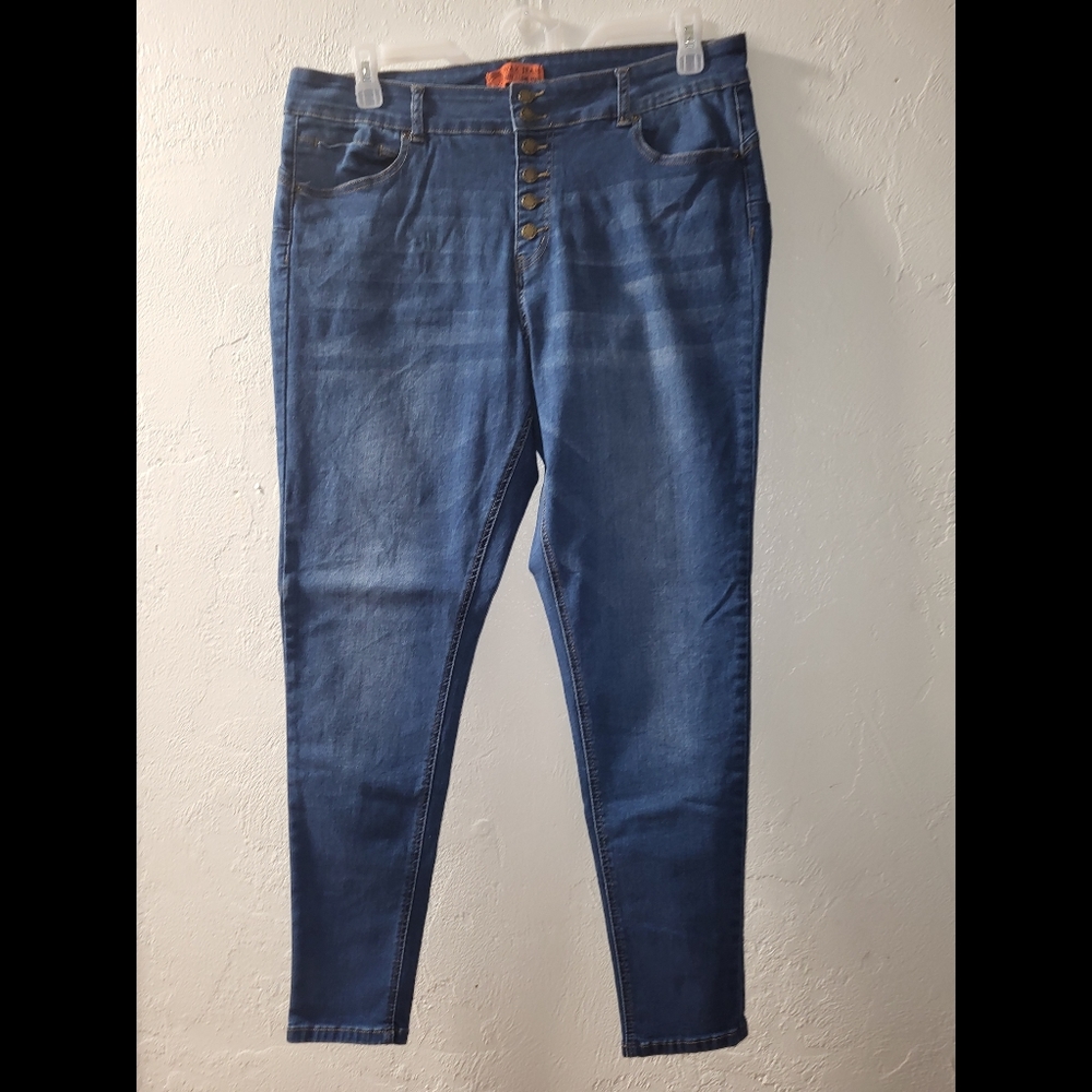 Wax Jean Butt I Love You Skinny Size 18